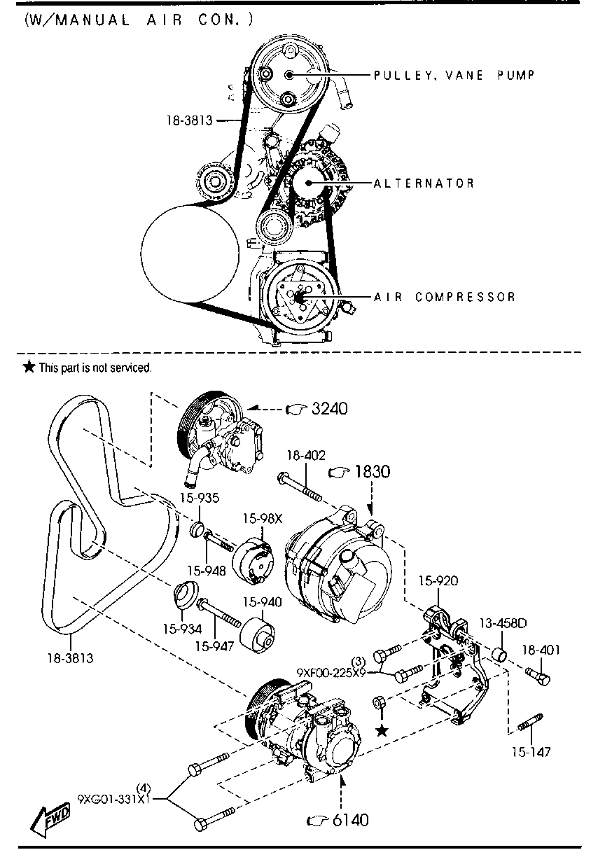 BOSCH 1 987 947 989 - Correa trapecial poli V vegaparts.es