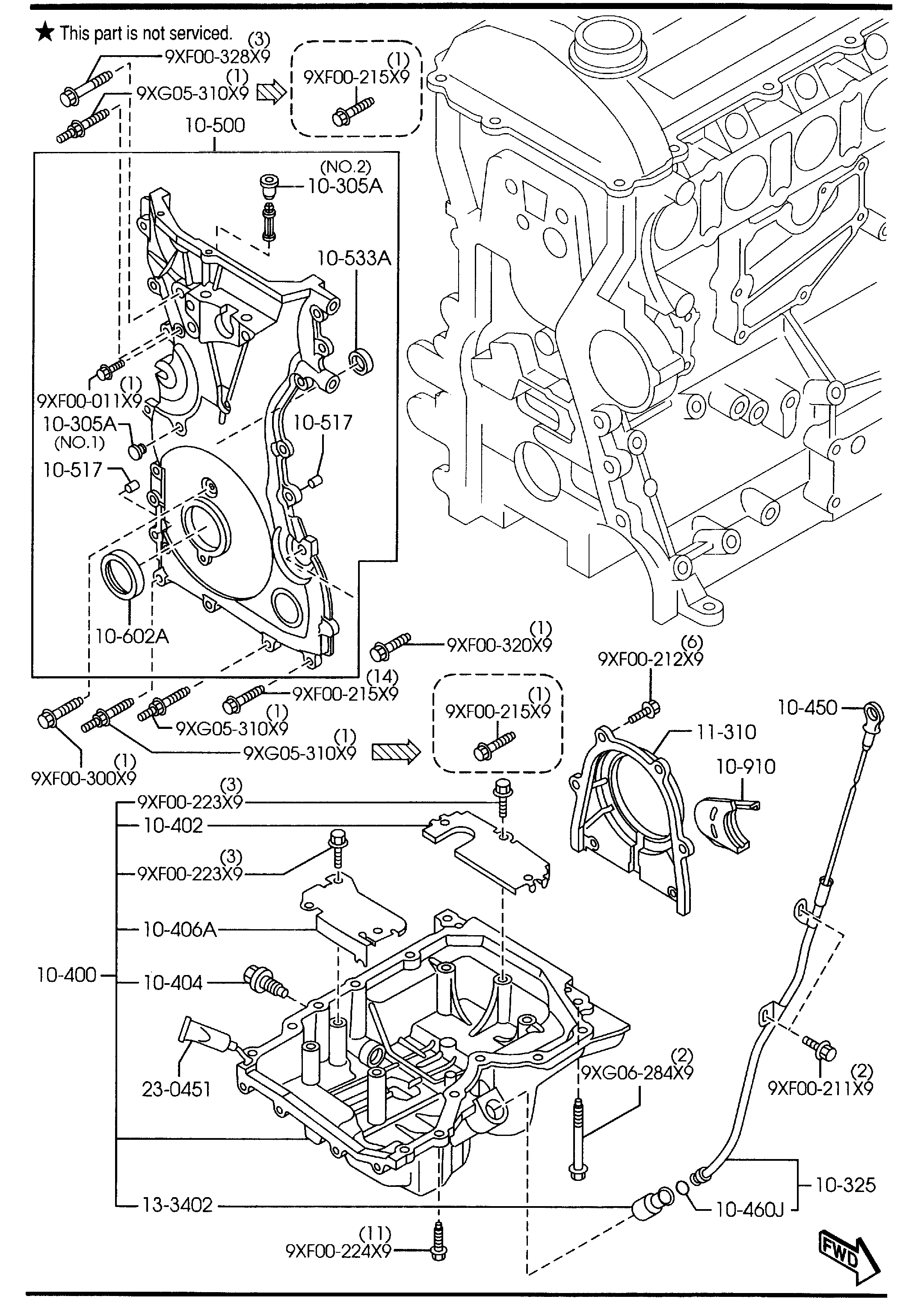 MAZDA LF01-10-602 - Anillo retén, cigüeñal vegaparts.es