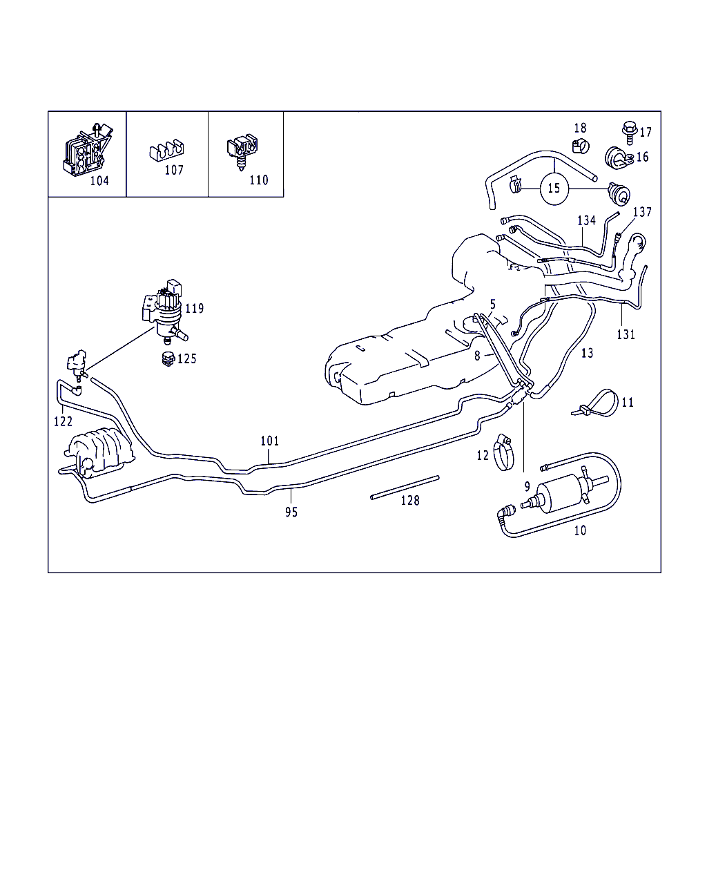 Mercedes-Benz A 163 477 04 01 - Filtro combustible vegaparts.es