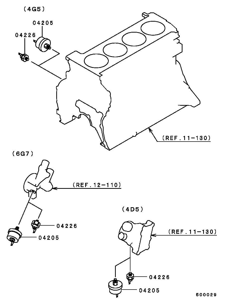 Mitsubishi MD-001482 - Sensor, presión de aceite vegaparts.es