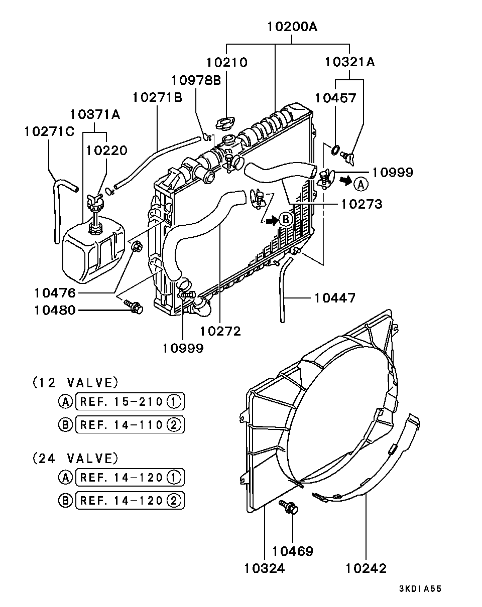 Mitsubishi MB660735 - Tapa, radiador vegaparts.es