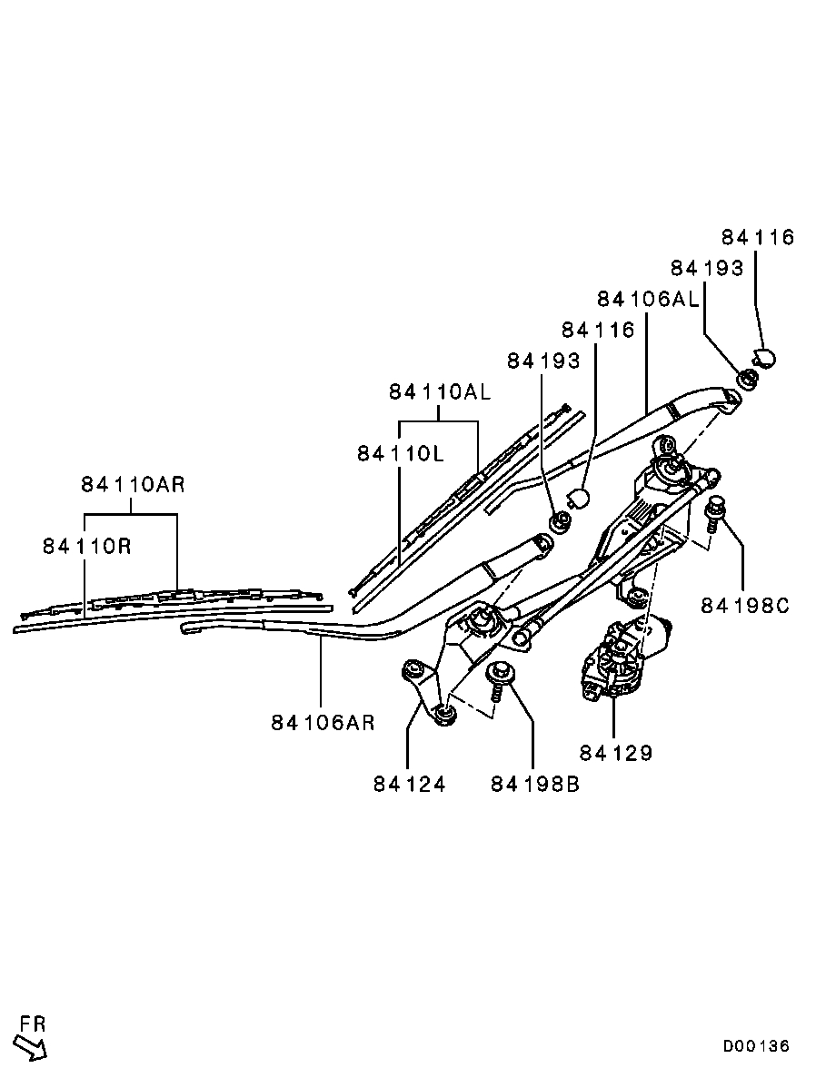 Mitsubishi 8250A174 - Limpiaparabrisas vegaparts.es