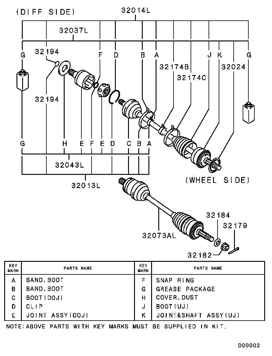 AUTOFREN SEINSA D8 298 - Fuelle, árbol de transmisión vegaparts.es