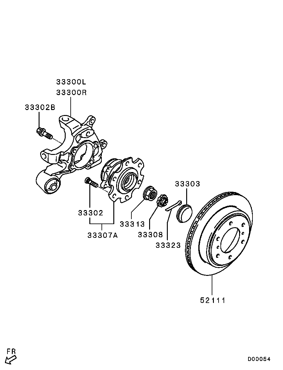 Mitsubishi MB584750 - Perno de rueda vegaparts.es