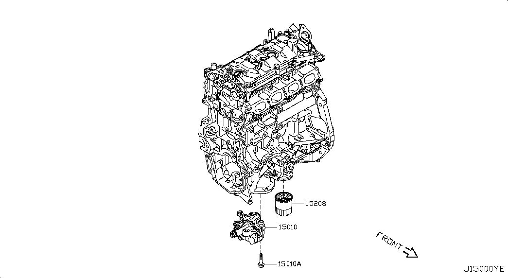 NISSAN 15208-65F0A - Filtro de aceite vegaparts.es