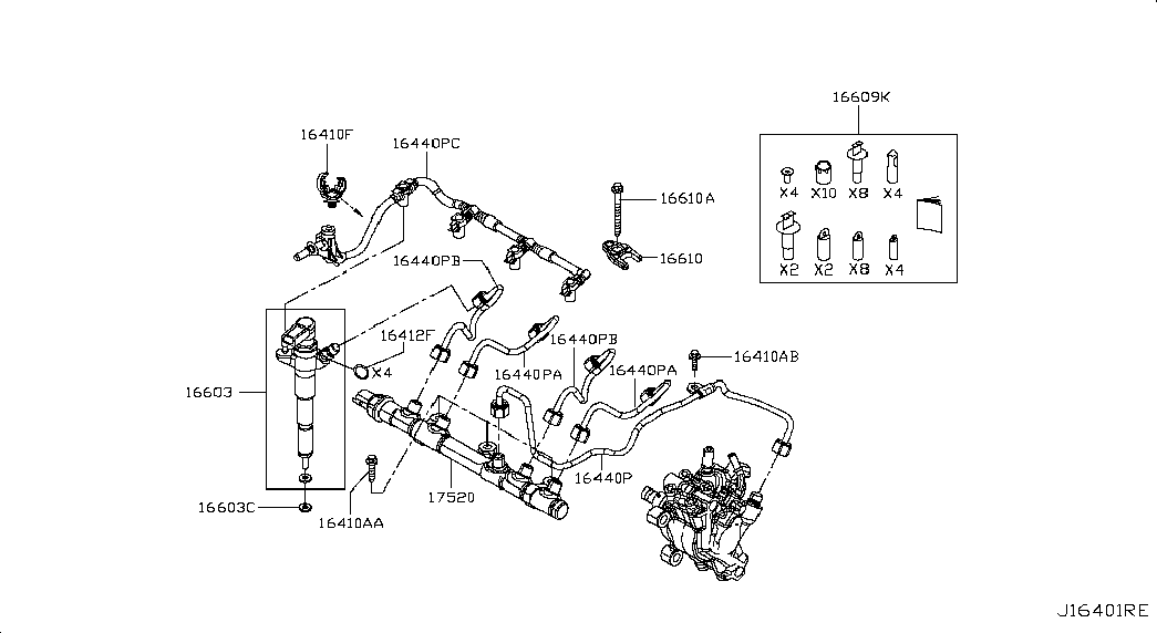 NISSAN 16408-00Q0A - Junta, portainyector vegaparts.es