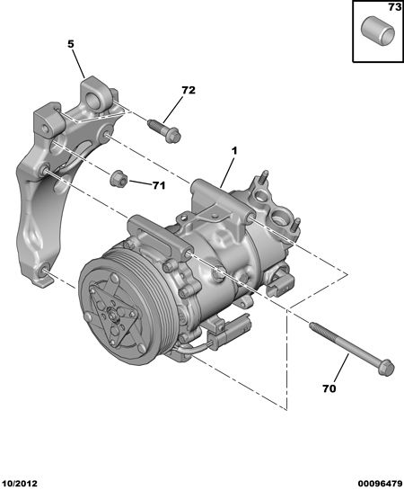 PSA 96 786 560 80 - Compresor, aire acondicionado vegaparts.es