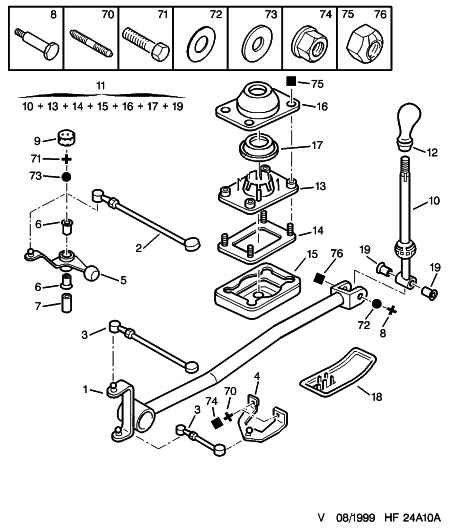 PSA 2419.23 - Palanca selectora / de cambio vegaparts.es