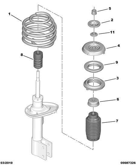 PSA 5031.51 - Almohadilla de tope, suspensión vegaparts.es