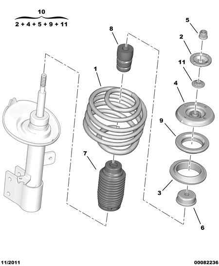 PSA 5031.51 - Almohadilla de tope, suspensión vegaparts.es