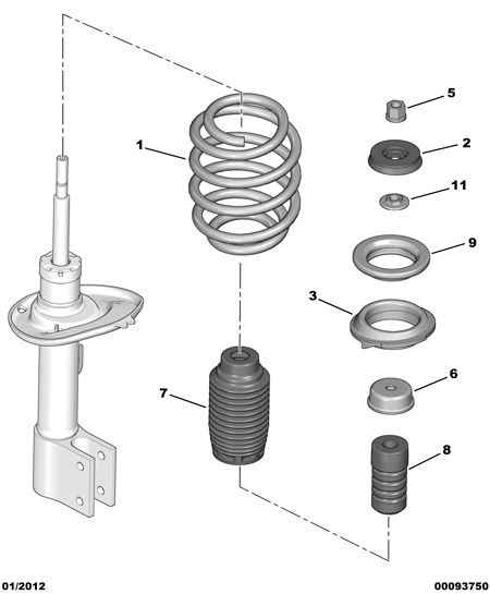 PSA 5031.51 - Almohadilla de tope, suspensión vegaparts.es