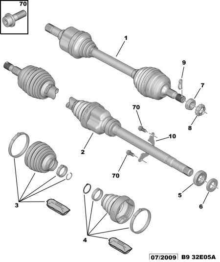 PSA 3293 31 - Fuelle, árbol de transmisión vegaparts.es
