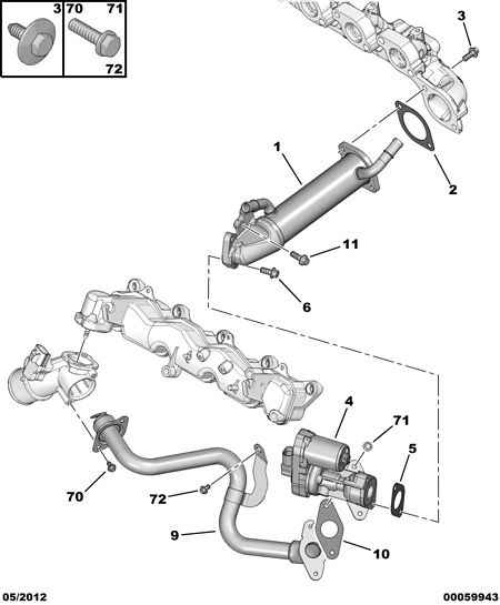 FORD 1618.HQ - Válvula EGR vegaparts.es