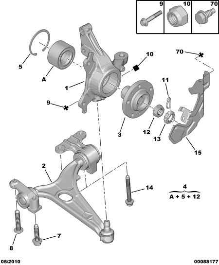 FCA 3520 R8 - Barra oscilante, suspensión de ruedas vegaparts.es