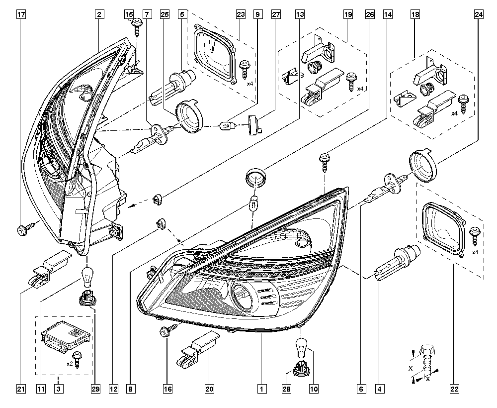RENAULT 7701208945 - Encendedor, lámpara descarga gases vegaparts.es