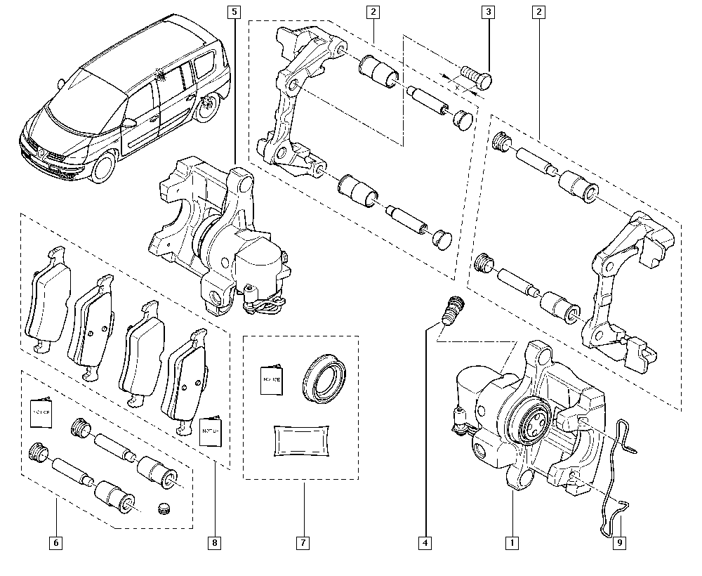 RENAULT 7701049108 - Pinza de freno vegaparts.es