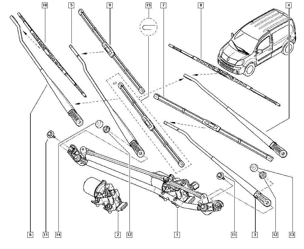 RENAULT 77 01 068 755 - Limpiaparabrisas vegaparts.es