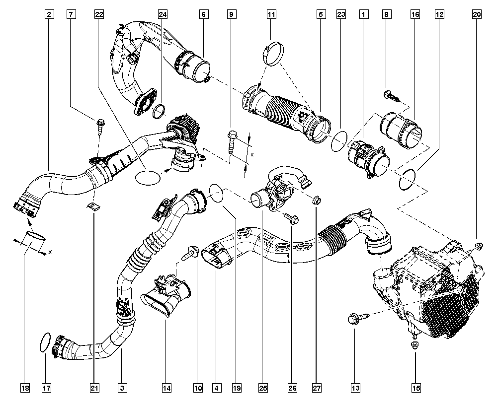 RENAULT 82 00 454 482 - Sensor, temperatura del aire de admisión vegaparts.es
