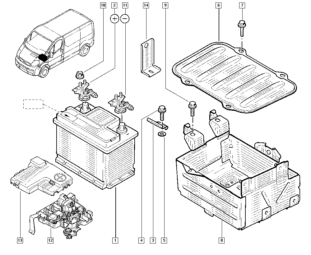 RENAULT 7711419086 - Batería de arranque vegaparts.es