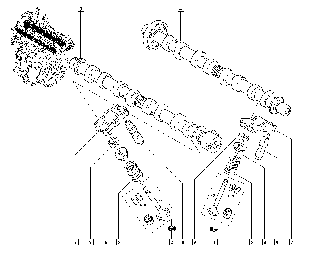 FEBI Bilstein 33091 - Palanca oscilante, distribución del motor vegaparts.es