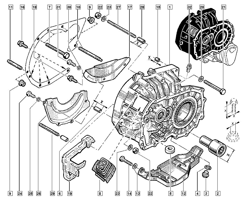DACIA 7903 075 033 - Tapón roscado, colector de aceite vegaparts.es