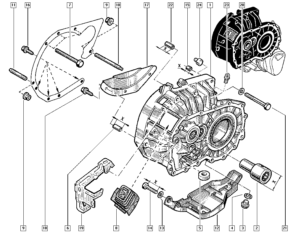 DACIA 7903 075 033 - Tapón roscado, colector de aceite vegaparts.es