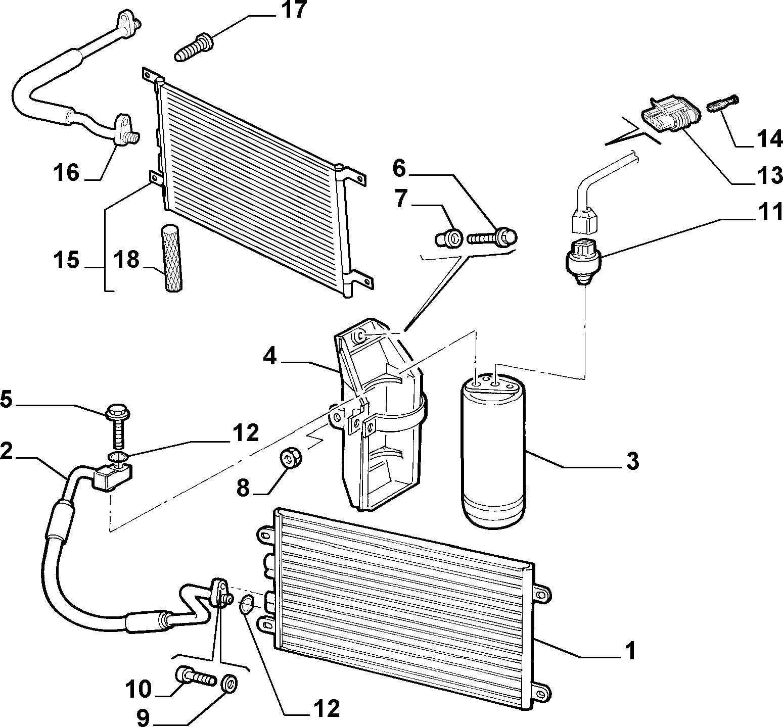 Suzuki 60662250 - Filtro deshidratante, aire acondicionado vegaparts.es