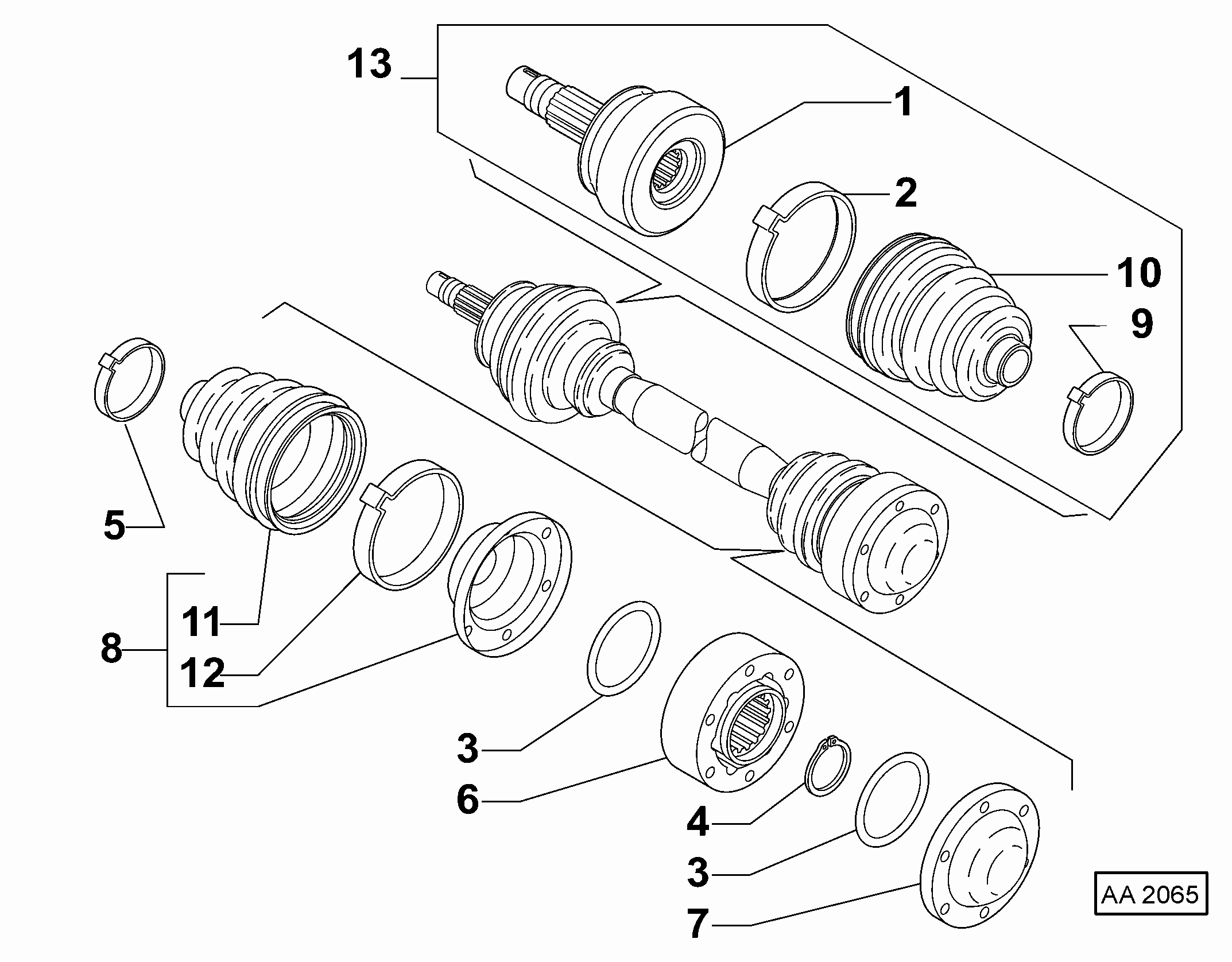 FCA 46307029 - Fuelle, árbol de transmisión vegaparts.es