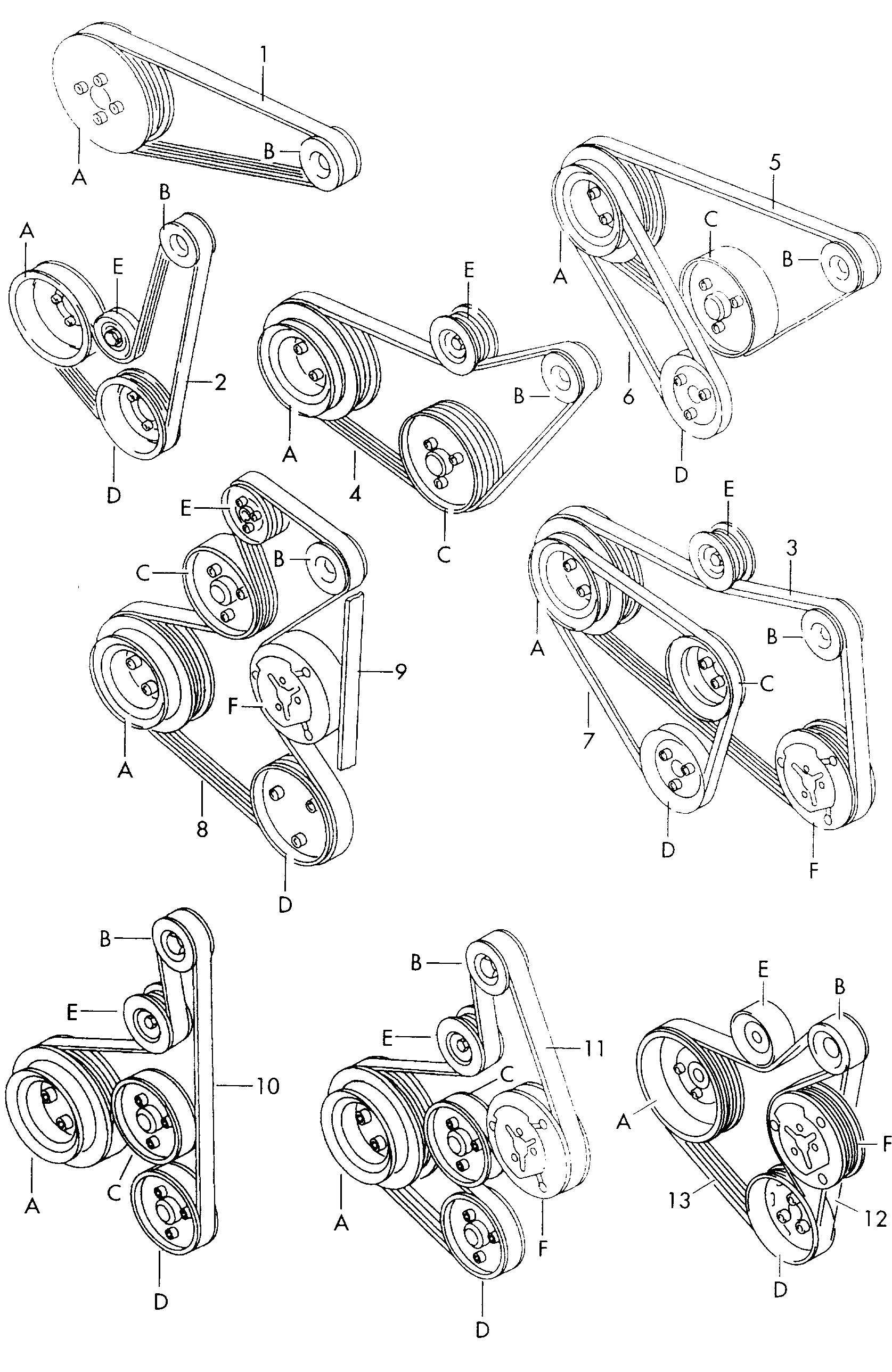 BOSCH 1 987 946 062 - Correa trapecial poli V vegaparts.es