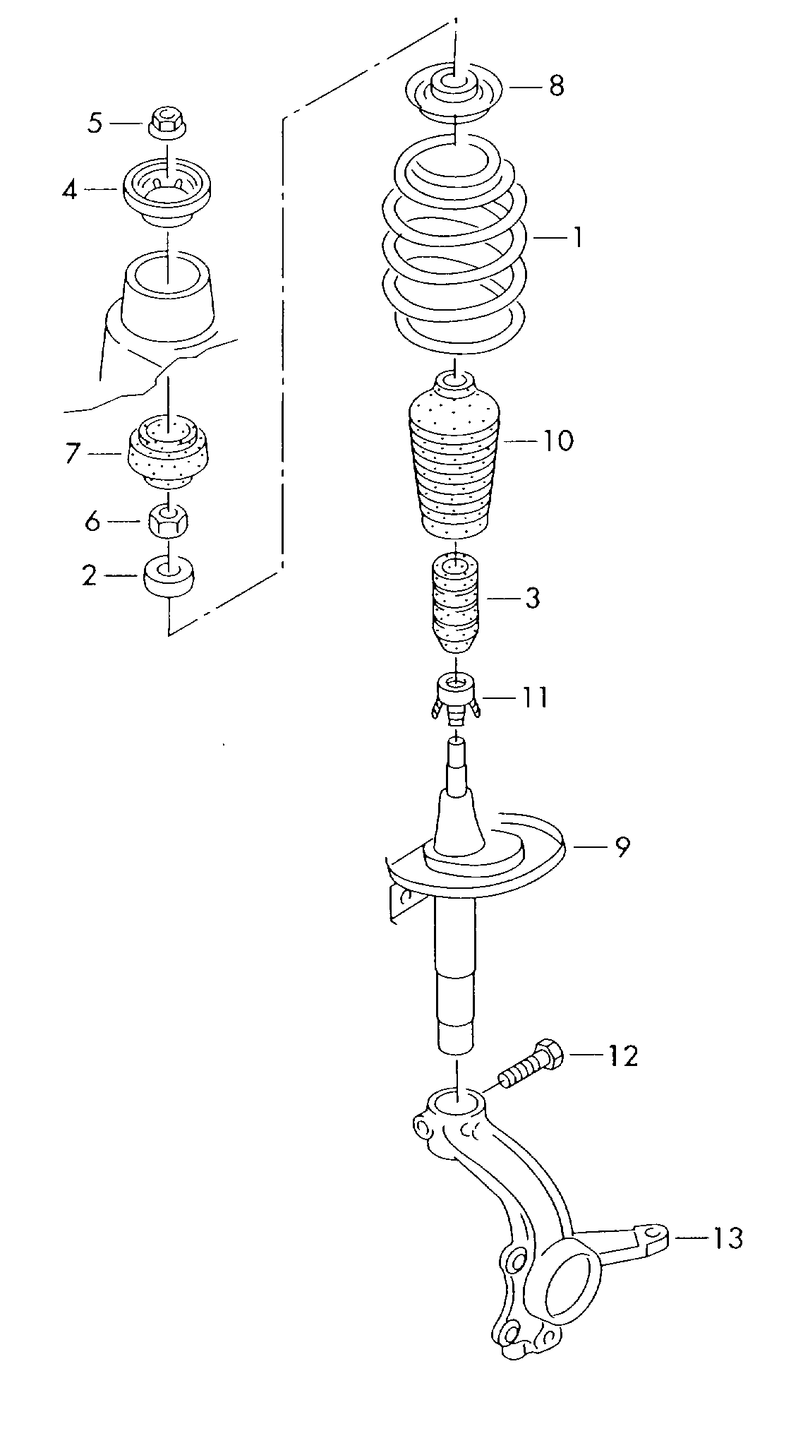 FEBI Bilstein 01117 - Cojinete columna suspensión vegaparts.es