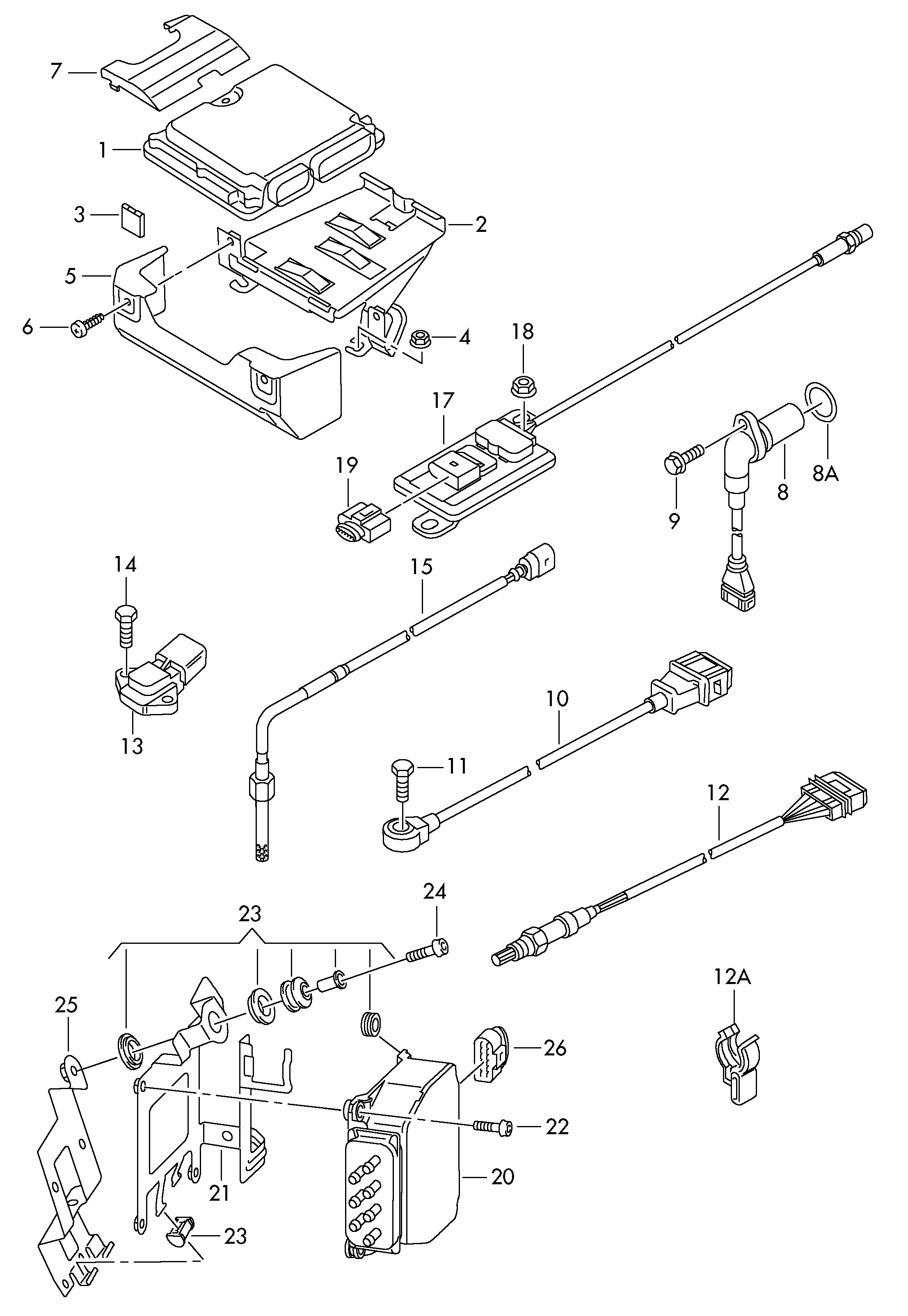 VAG 03G 906 051 E - Sensor, presión colector de admisión vegaparts.es