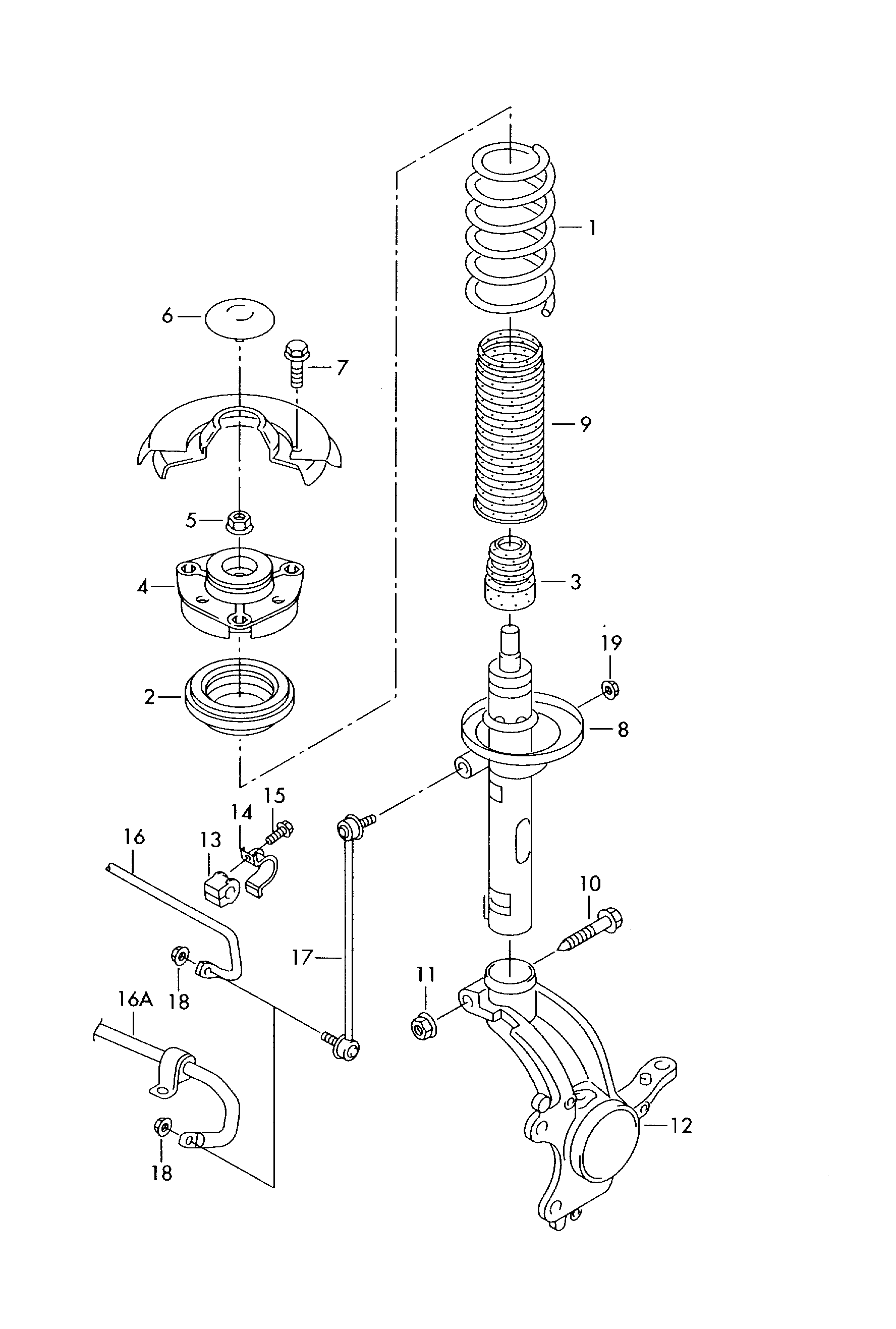 VAG 6N0412249C - Cojinete columna suspensión vegaparts.es