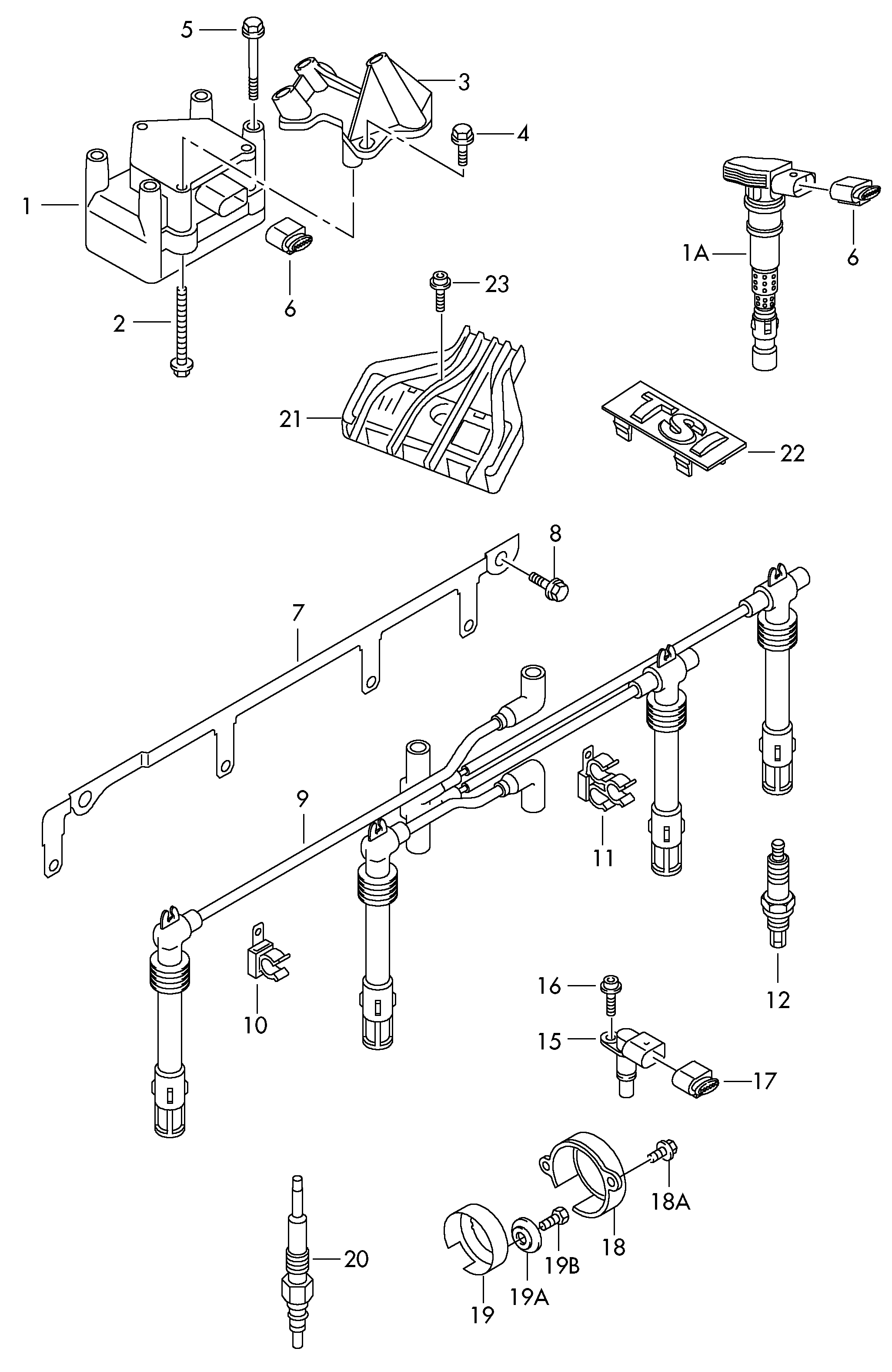BOSCH 0 986 221 048 - Bobina de encendido vegaparts.es