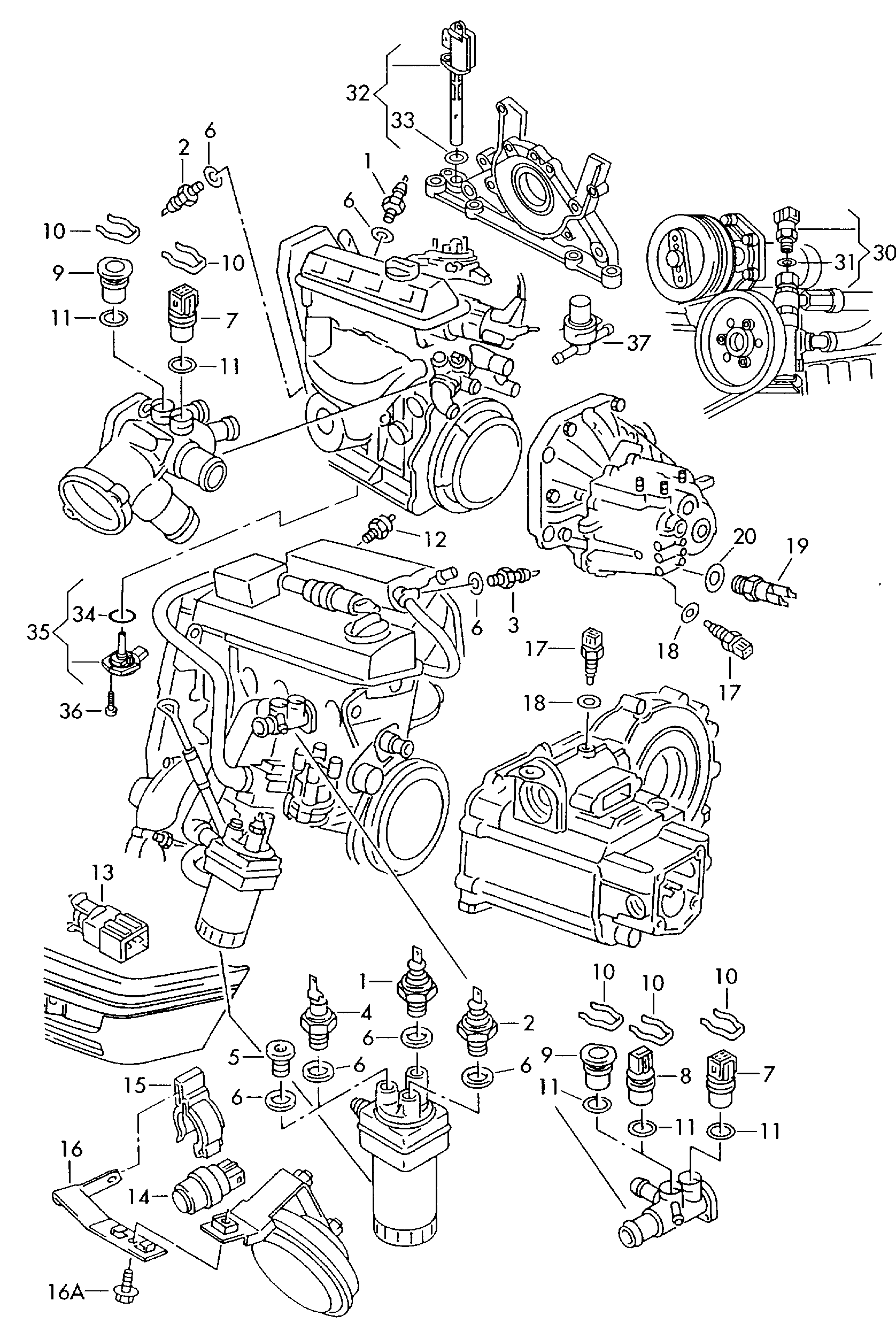 VAG 03C 907 660 M - Sensor, nivel de aceite del motor vegaparts.es