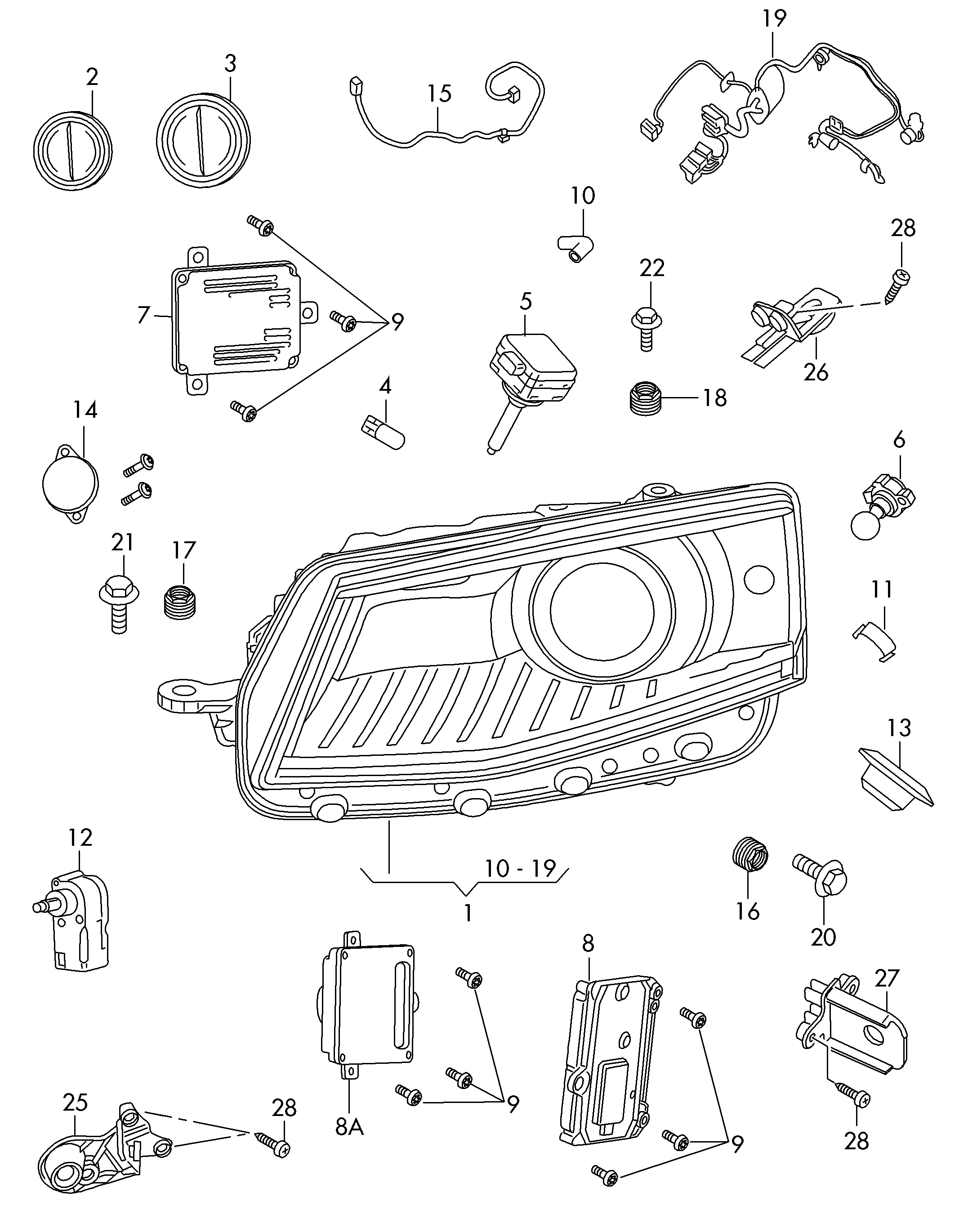 VAG N   107 218 01 - Lámpara, faro principal vegaparts.es