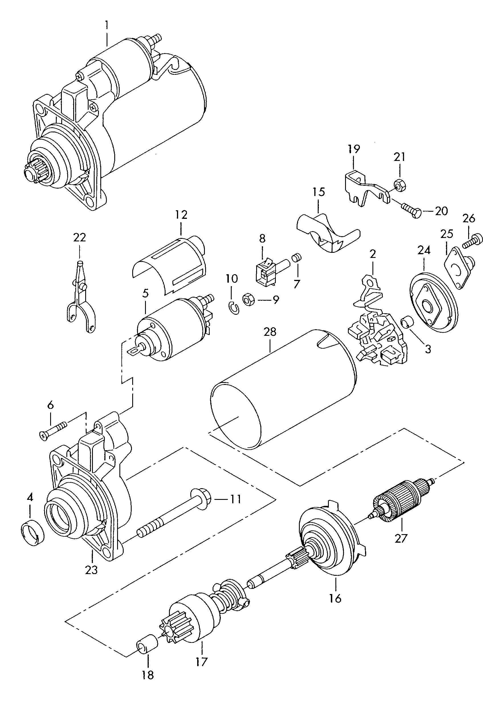 BOSCH 0 986 024 360 - Motor de arranque vegaparts.es