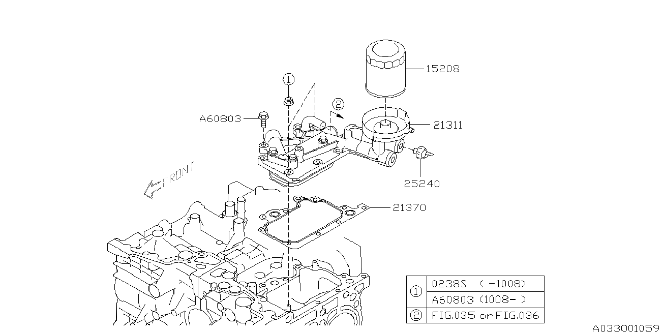 Subaru 15208-AA110 - Filtro de aceite vegaparts.es