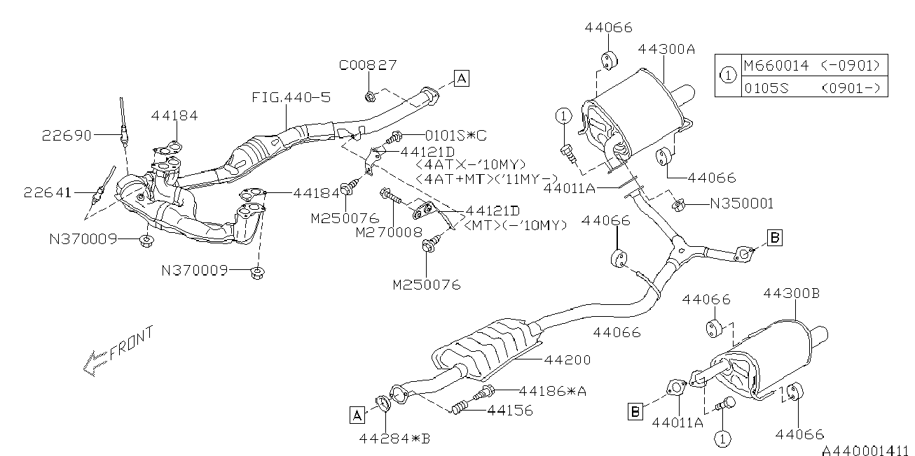 Subaru 22690AA810 - Sonda Lambda vegaparts.es
