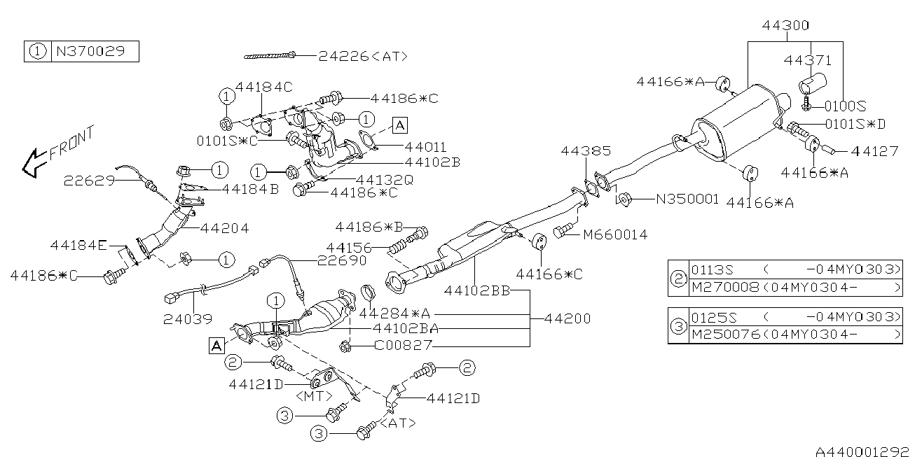 Subaru 22690AA491 - Sonda Lambda vegaparts.es
