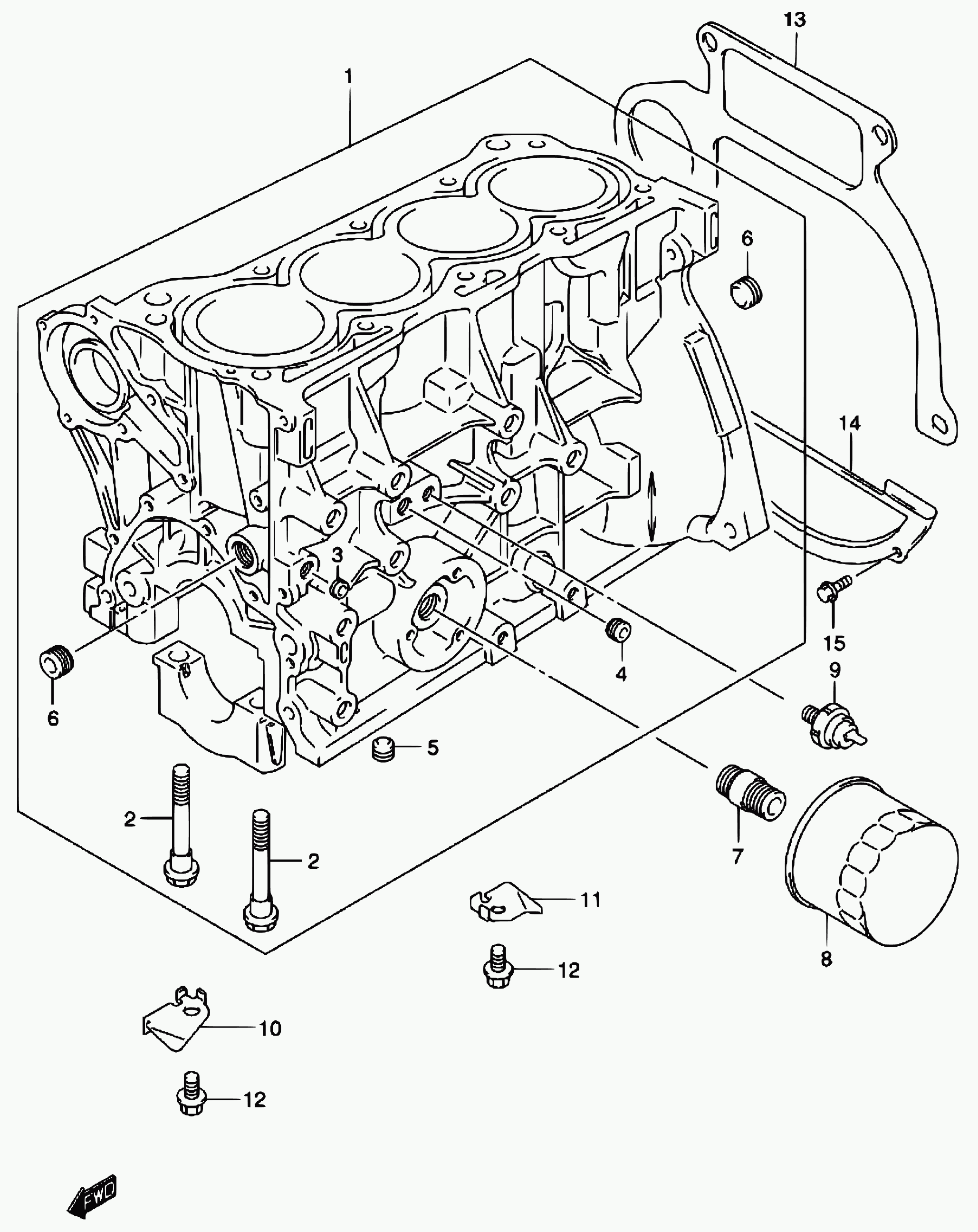 Suzuki 16510-61A20 - Filtro de aceite vegaparts.es
