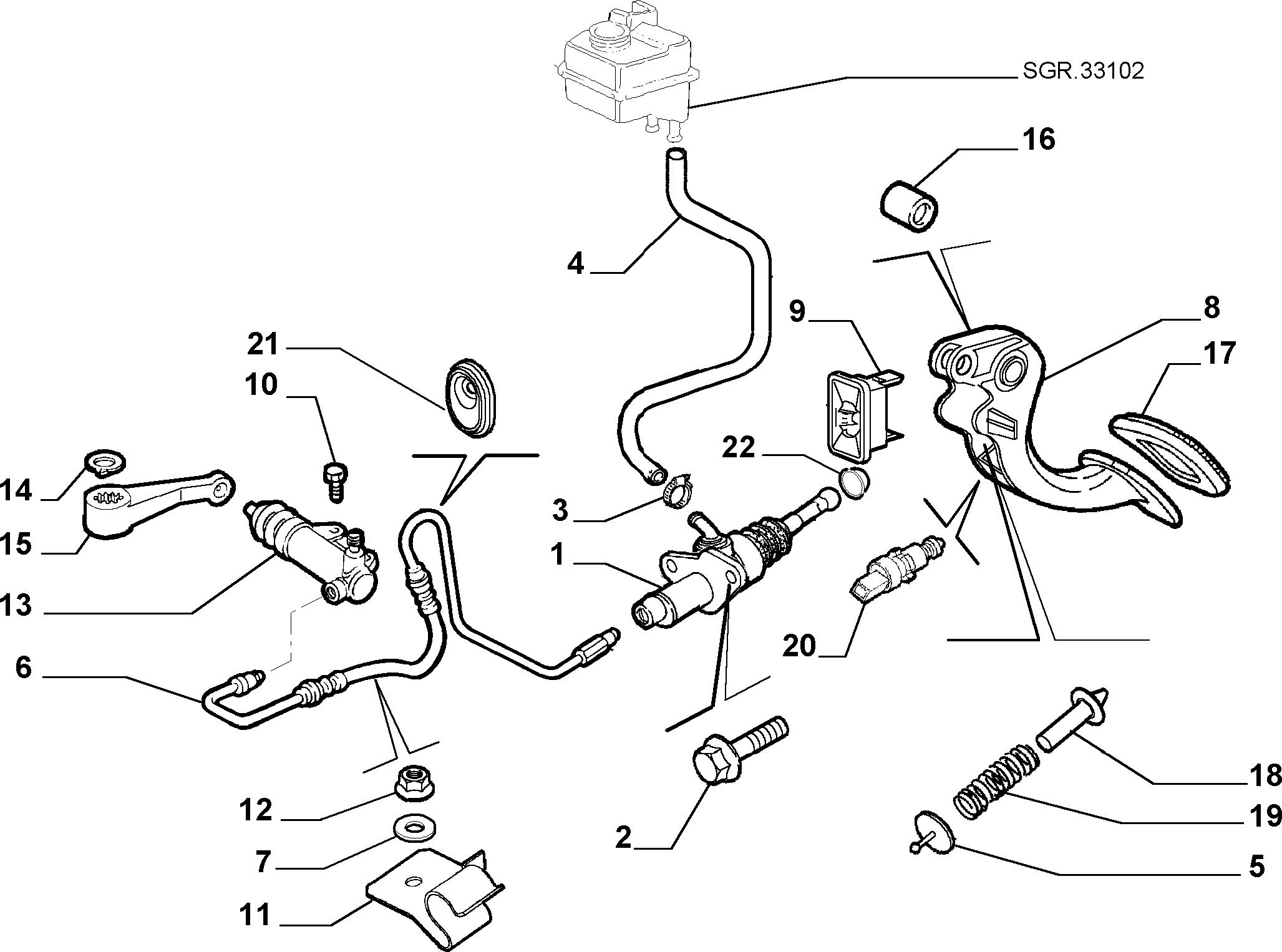 FCA 55196182 - Cilindro receptor, embrague vegaparts.es