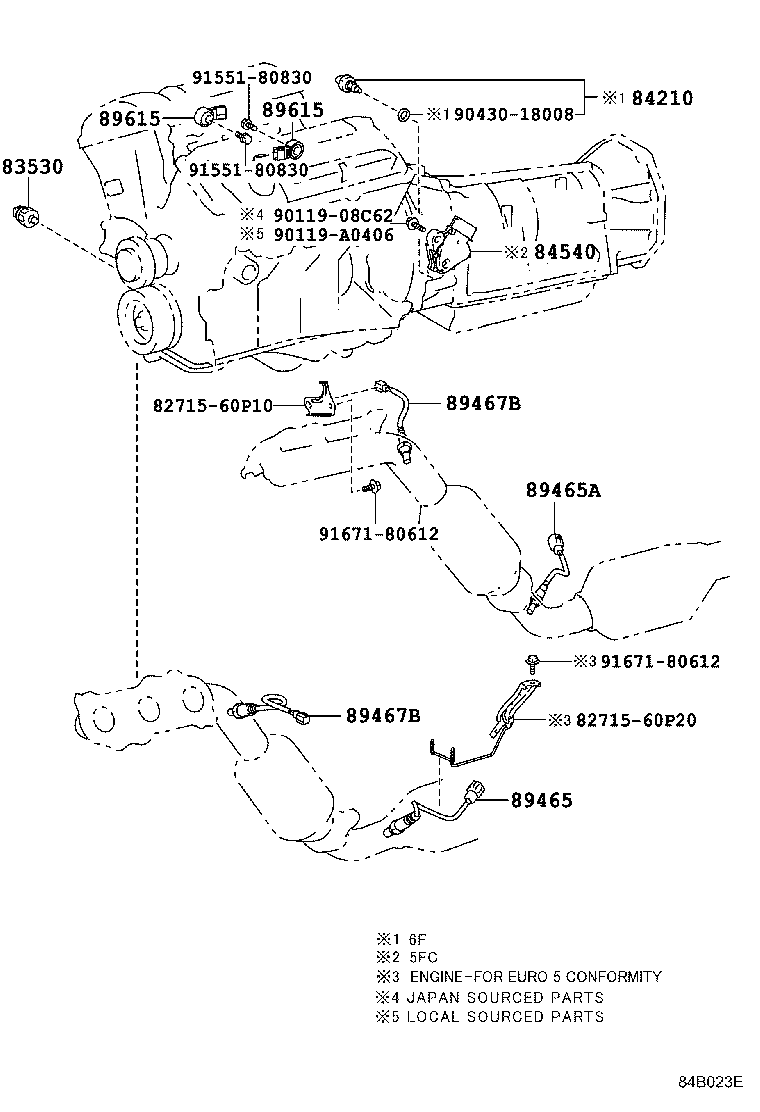 TOYOTA 89465 60430 - Sonda Lambda vegaparts.es