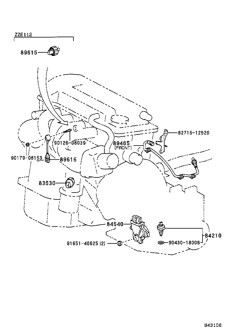 LEXUS 89465-02040 - Sonda Lambda vegaparts.es