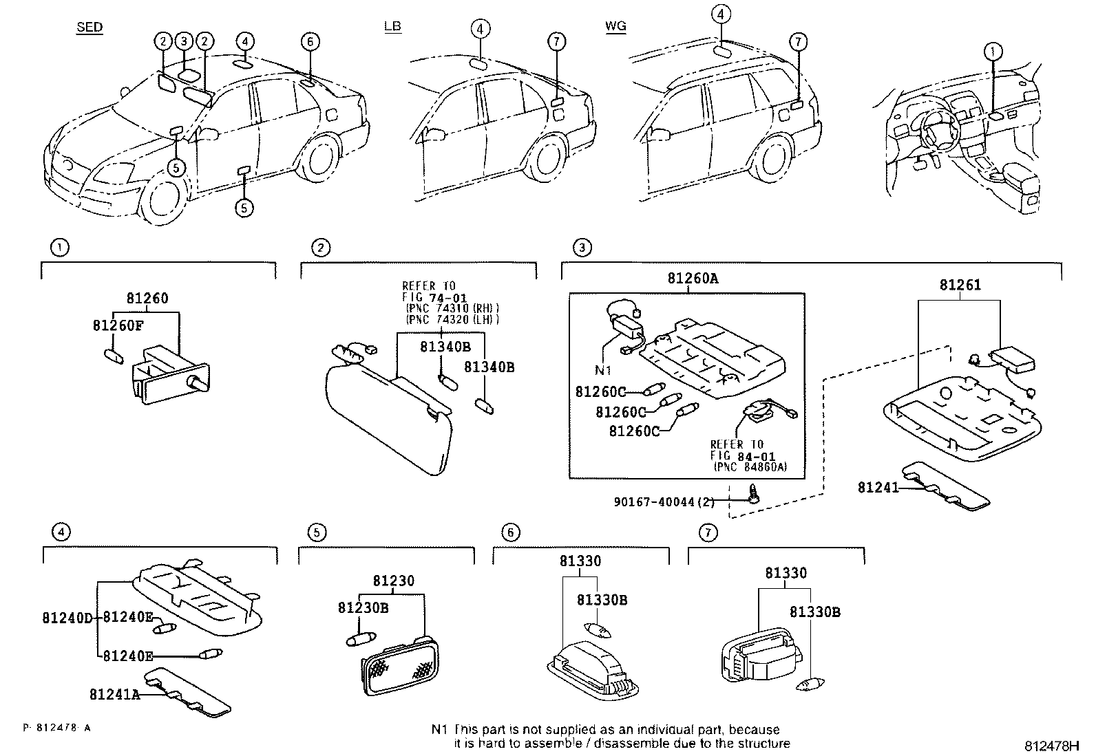 TOYOTA 90981-WE002 - Lámpara, luz de acceso vegaparts.es