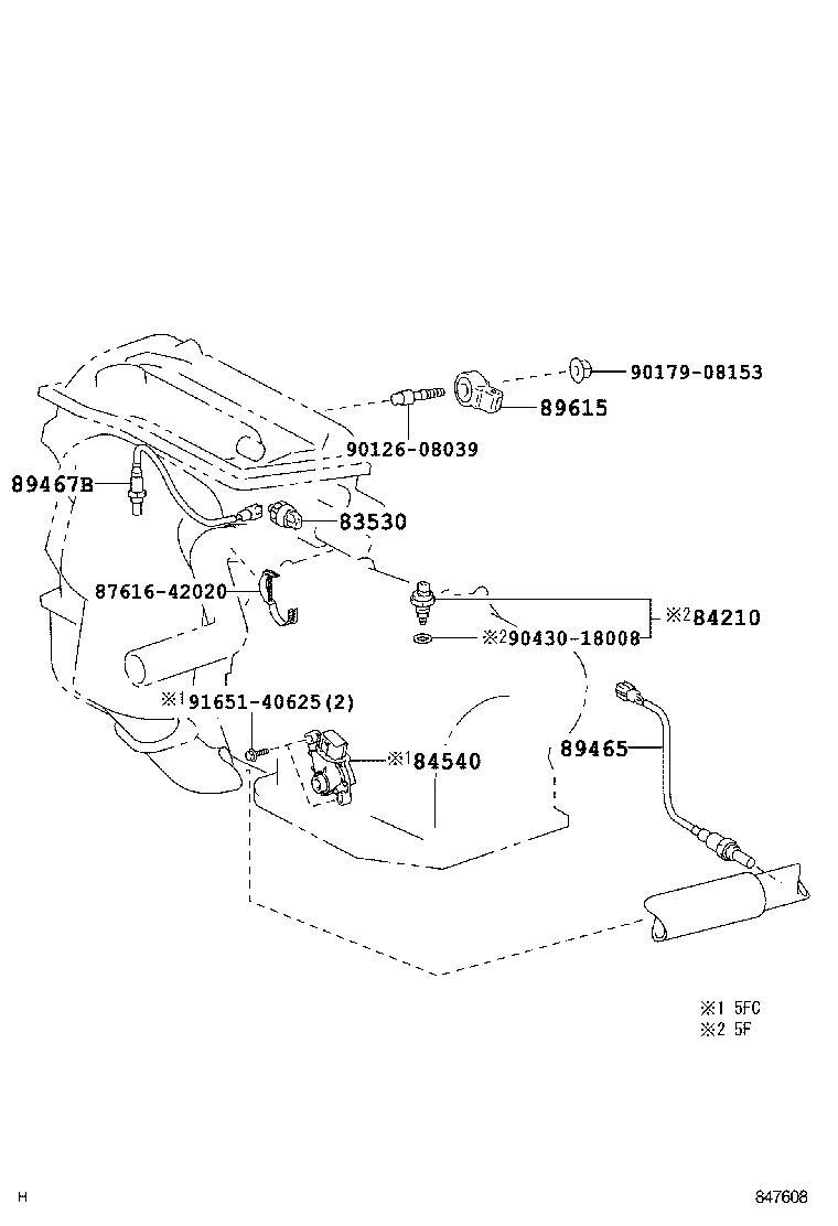 LEXUS 89465-33440 - Sonda Lambda vegaparts.es