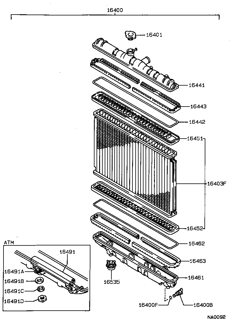 TOYOTA 1640115210 - Tapa, tubuladura de relleno de aceite vegaparts.es