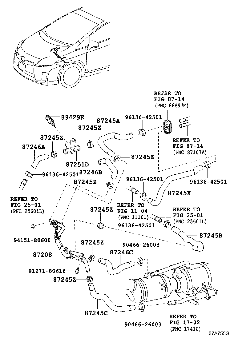 TOYOTA 89429-47010 - Sensor, temperatura del refrigerante vegaparts.es