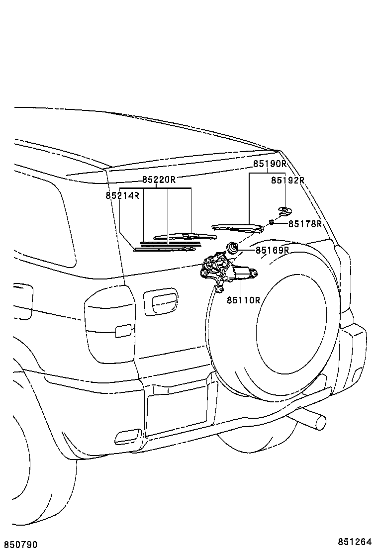 TOYOTA 85214-42040 - Limpiaparabrisas vegaparts.es
