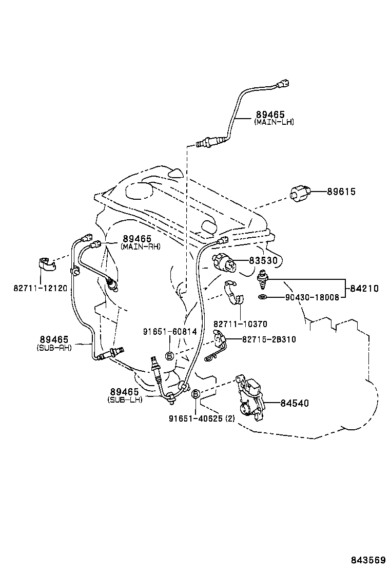 LEXUS 89465-20660 - Sonda Lambda vegaparts.es