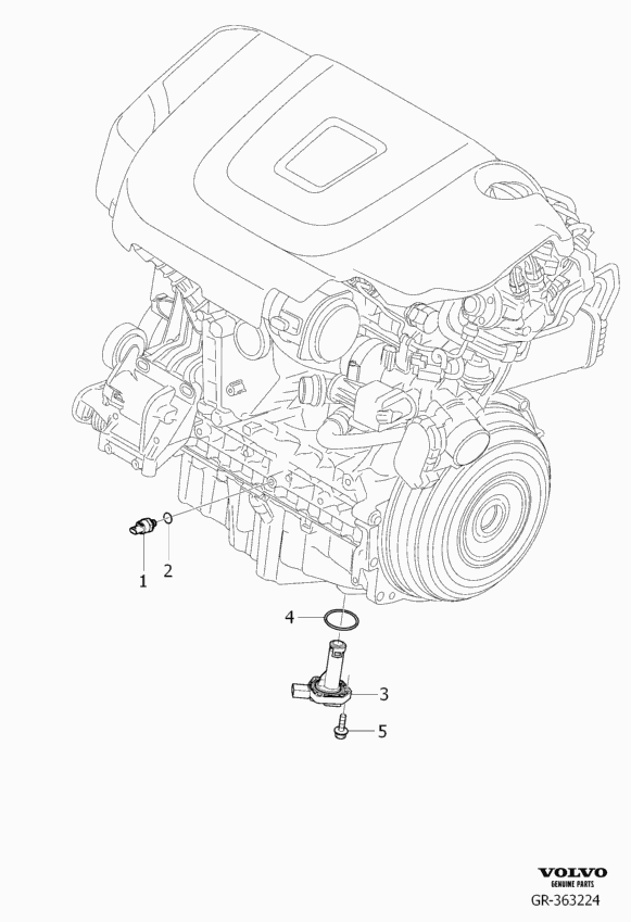 Volvo 31 368 695 - Sensor, nivel de aceite del motor vegaparts.es